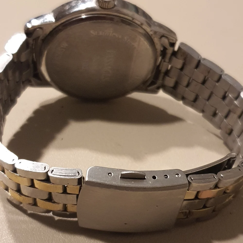10/$20 Passages Silver/Goldtone Stainless Steel Men's Watch